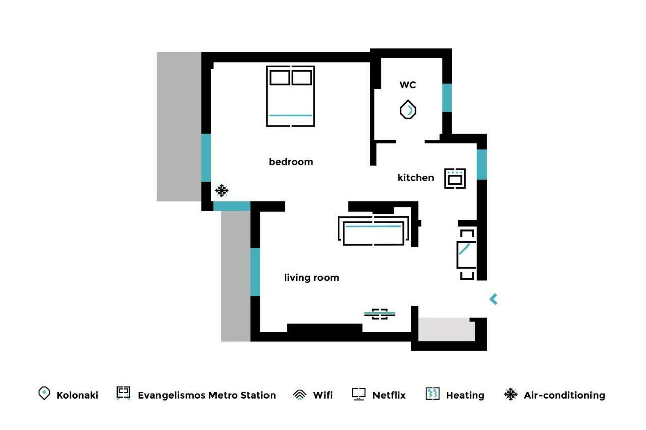 Superb 1Bd Apartment In The Heart Of Kolonaki By Upstreet アテネ エクステリア 写真